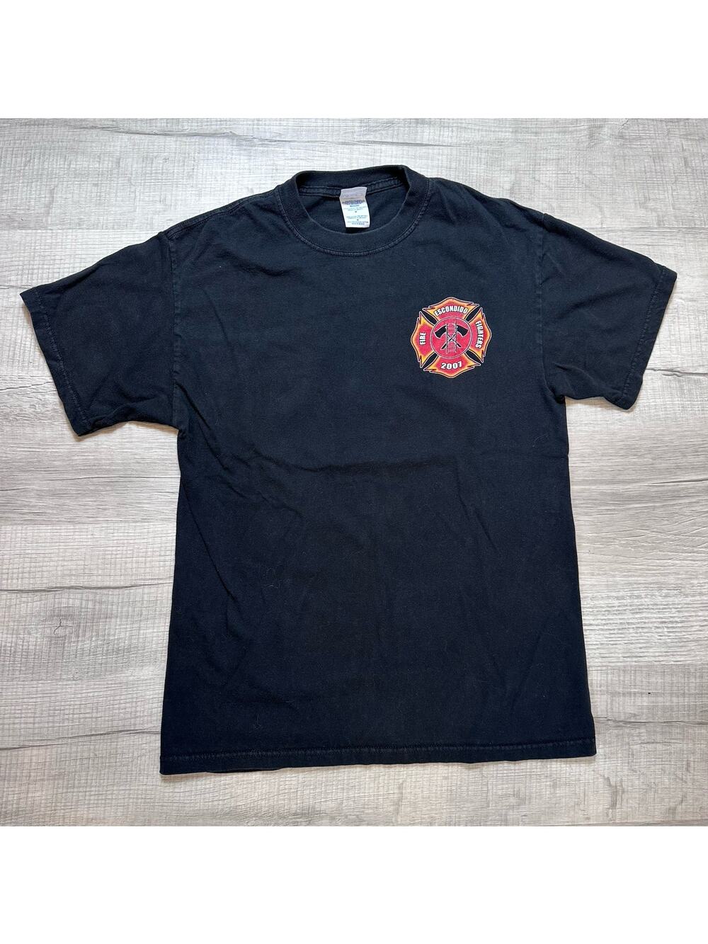 San Diego County Firefighter T-Shirt Sz Medium Firestorm 2007 Tee Escondido CA